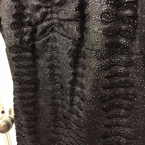 New Frank Lyman Design Ladies Formal Dress Black Sequence Glitter NWL Small Wedd - Picture 5 of 6